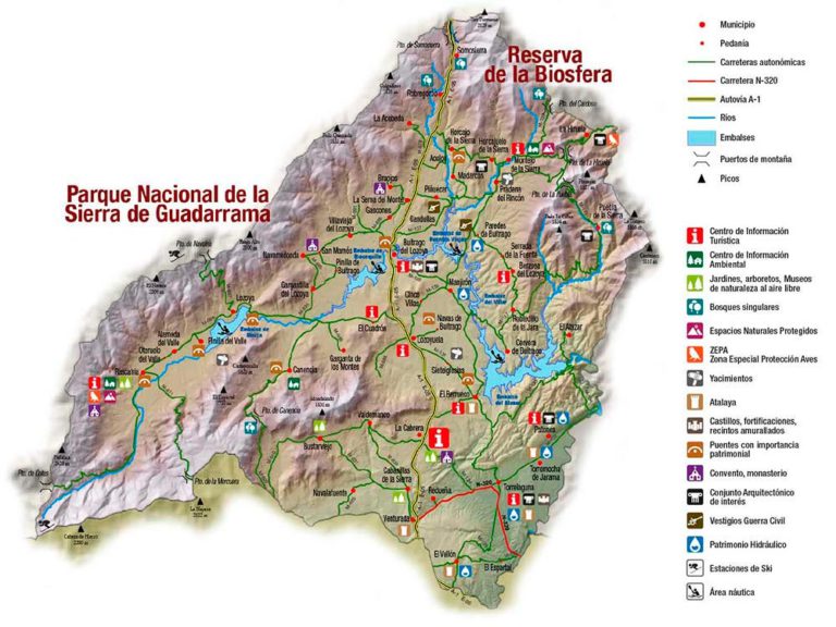 Sierra Norte Madrid - Mapa